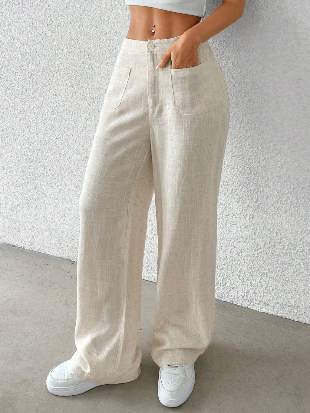 Wide-Leg Pants by Trendsi