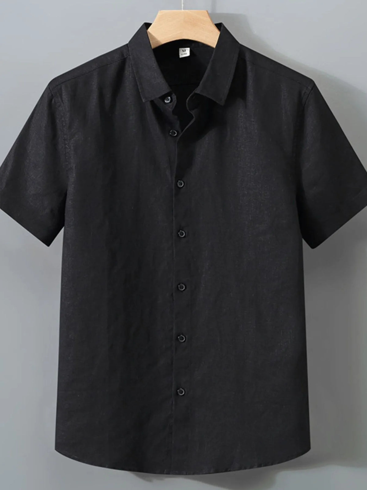 Men's Full Size Short Sleeve Button-Up Shirt Plus Size by Trendsi