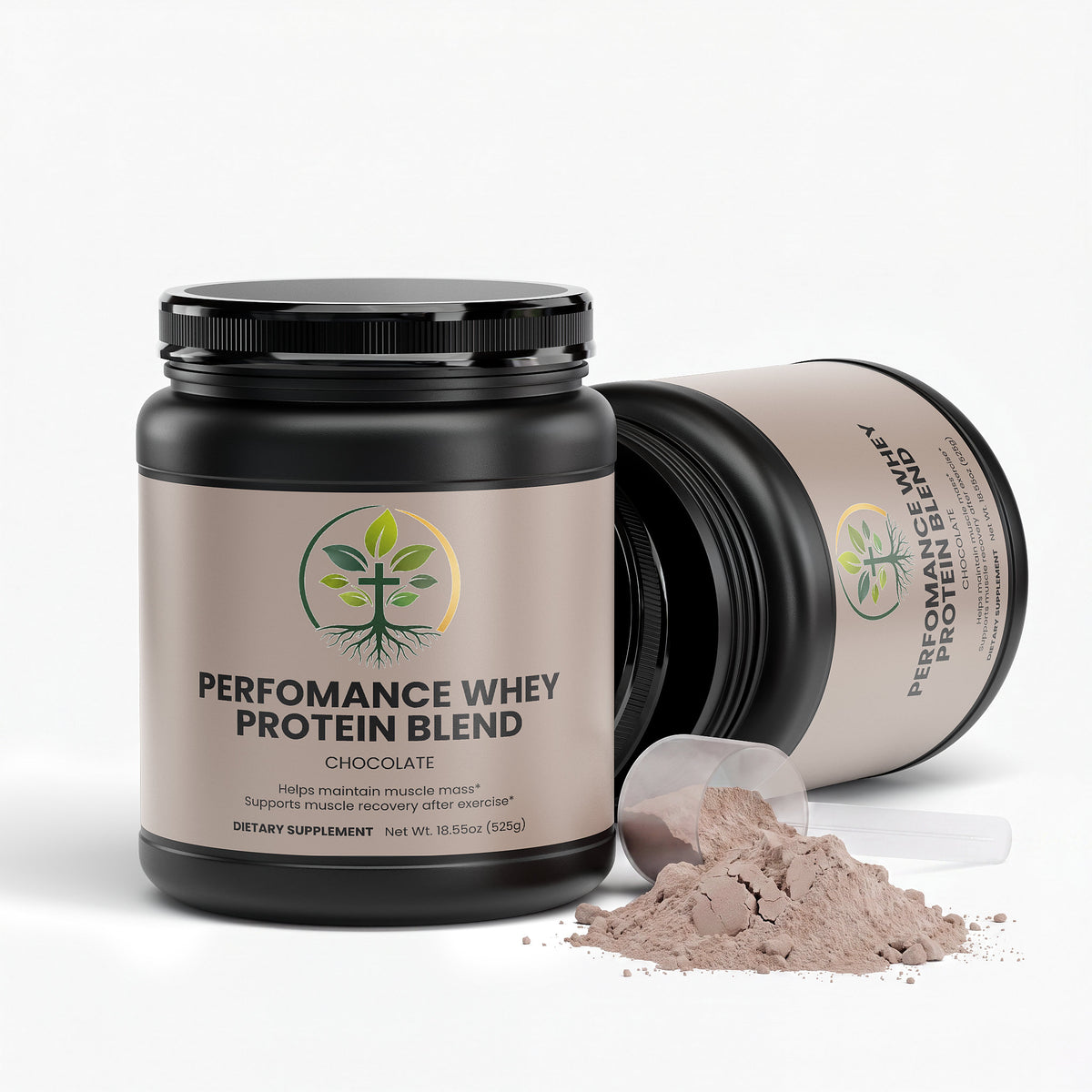 Performance Whey Protein Blend (Chocolate) by Rooted Wellness