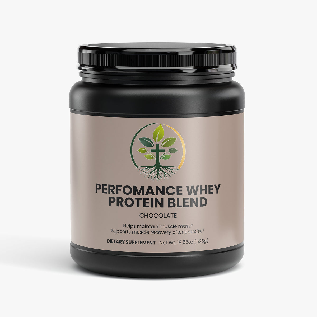 Performance Whey Protein Blend (Chocolate) by Rooted Wellness