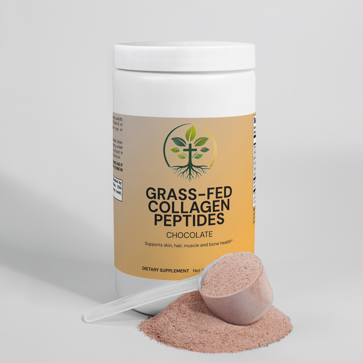 Grass-Fed Collagen Peptides Powder (Chocolate) by Rooted Wellness