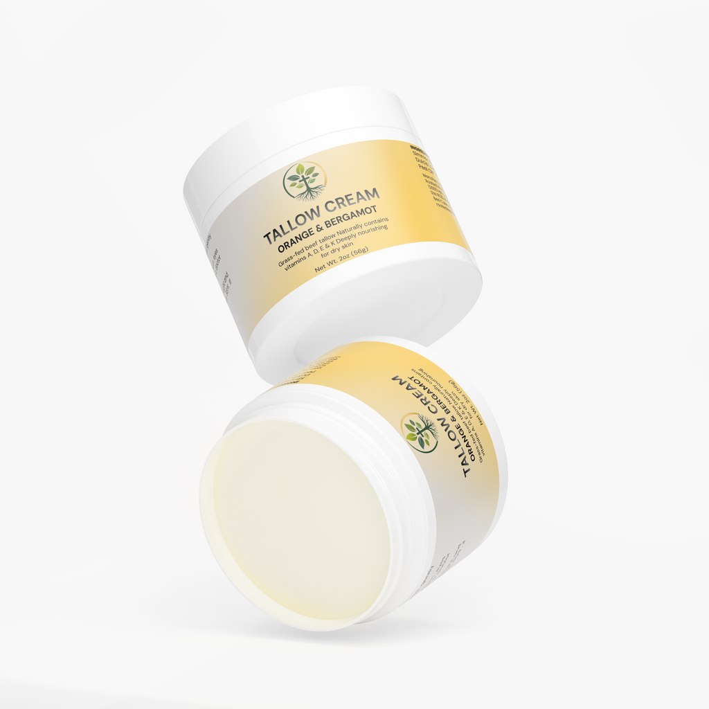Tallow Cream Orange & Bergamot by Rooted Wellness