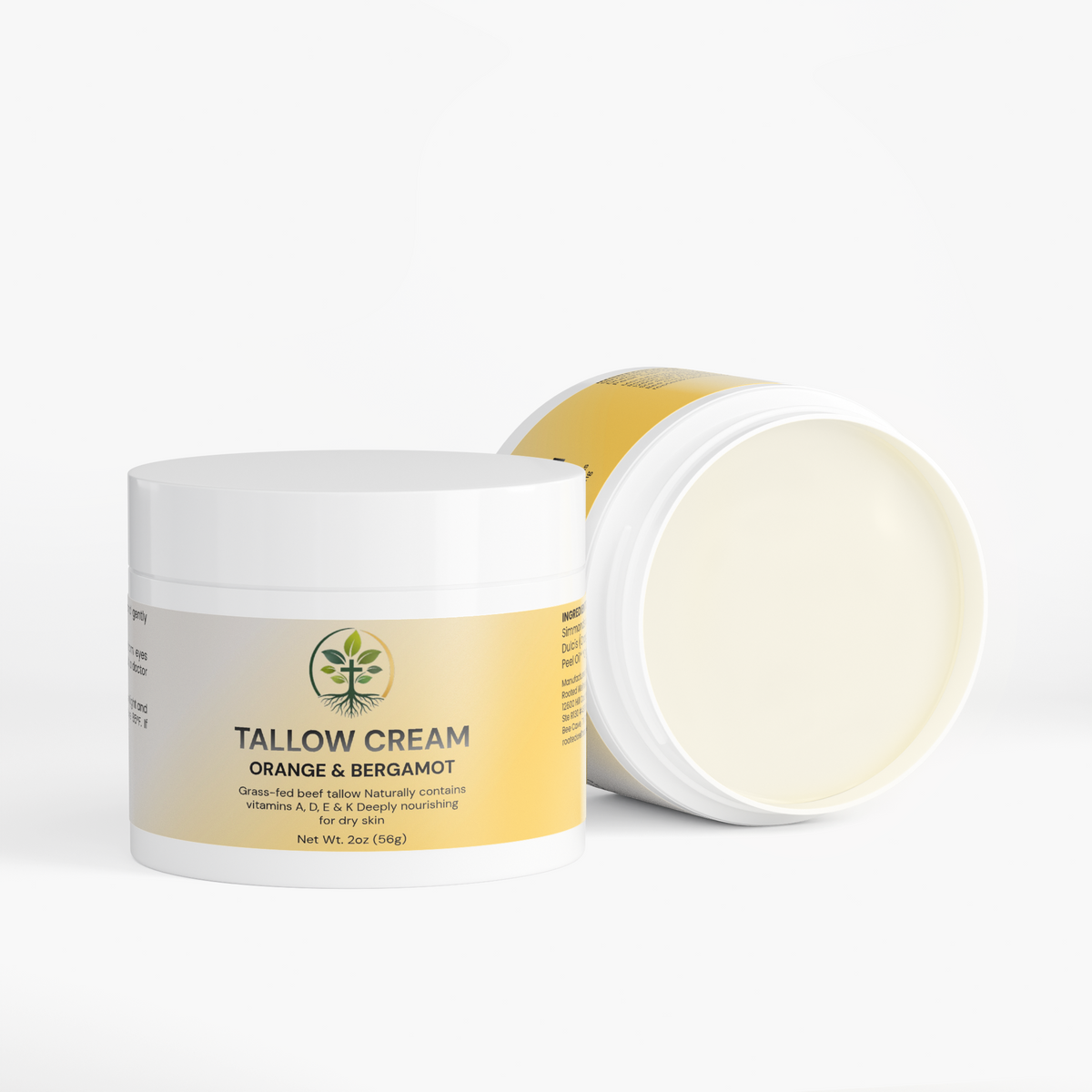 Tallow Cream Orange & Bergamot by Rooted Wellness
