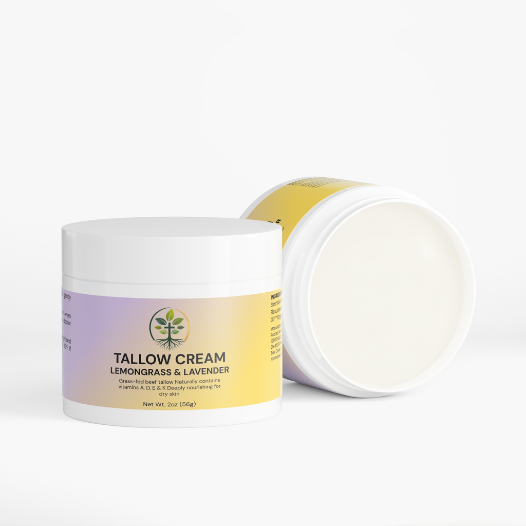 Tallow Cream Lemongrass & Lavender by Rooted Wellness