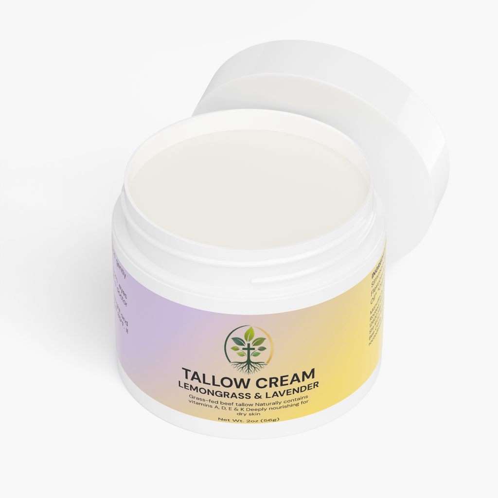 Tallow Cream Lemongrass & Lavender by Rooted Wellness