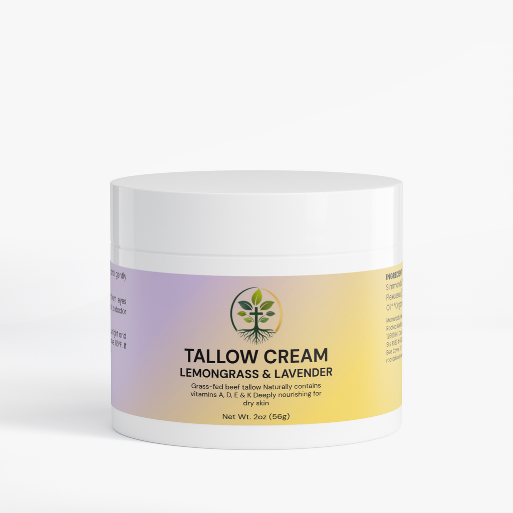 Tallow Cream Lemongrass & Lavender by Rooted Wellness