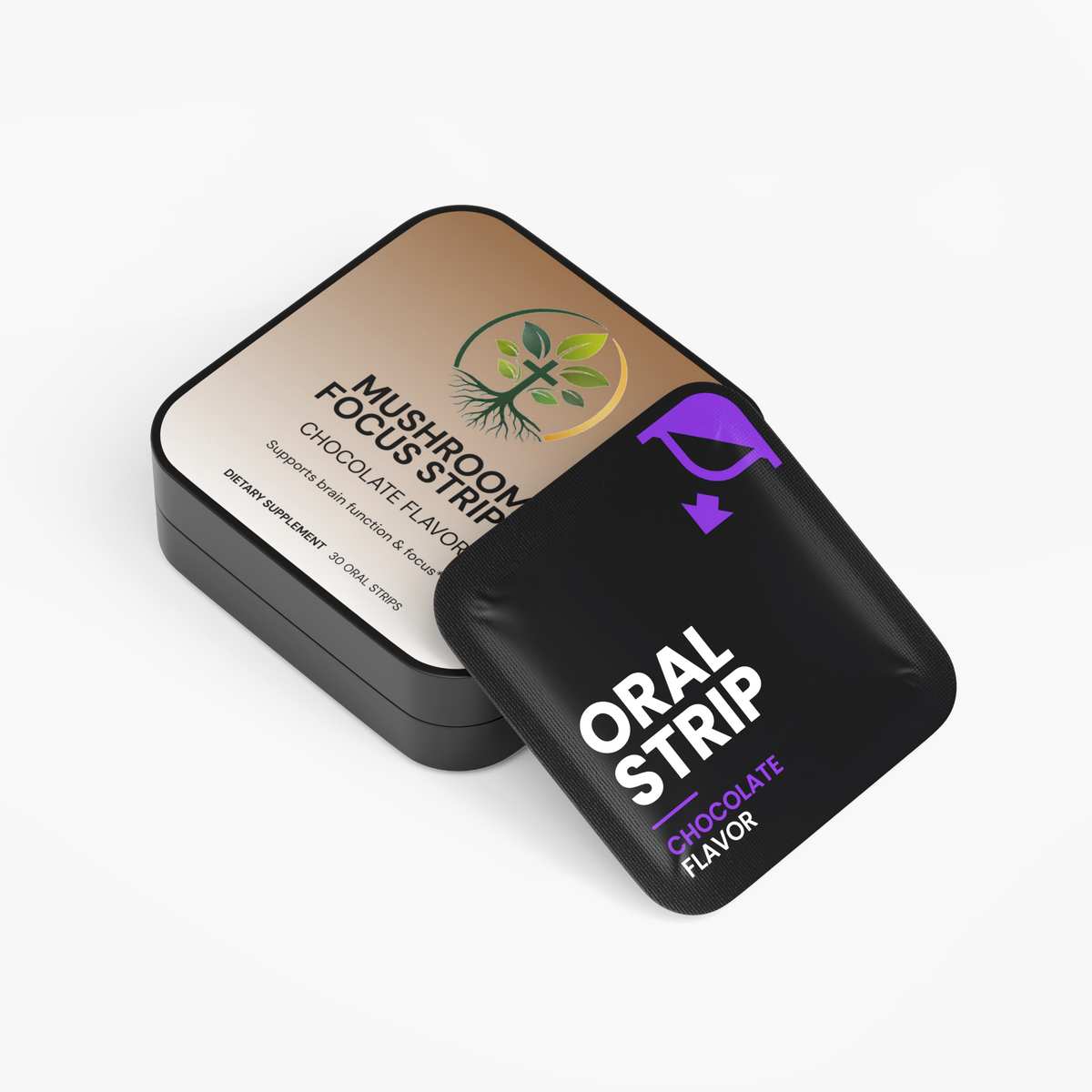 Mushroom Focus Strips by Rooted Wellness