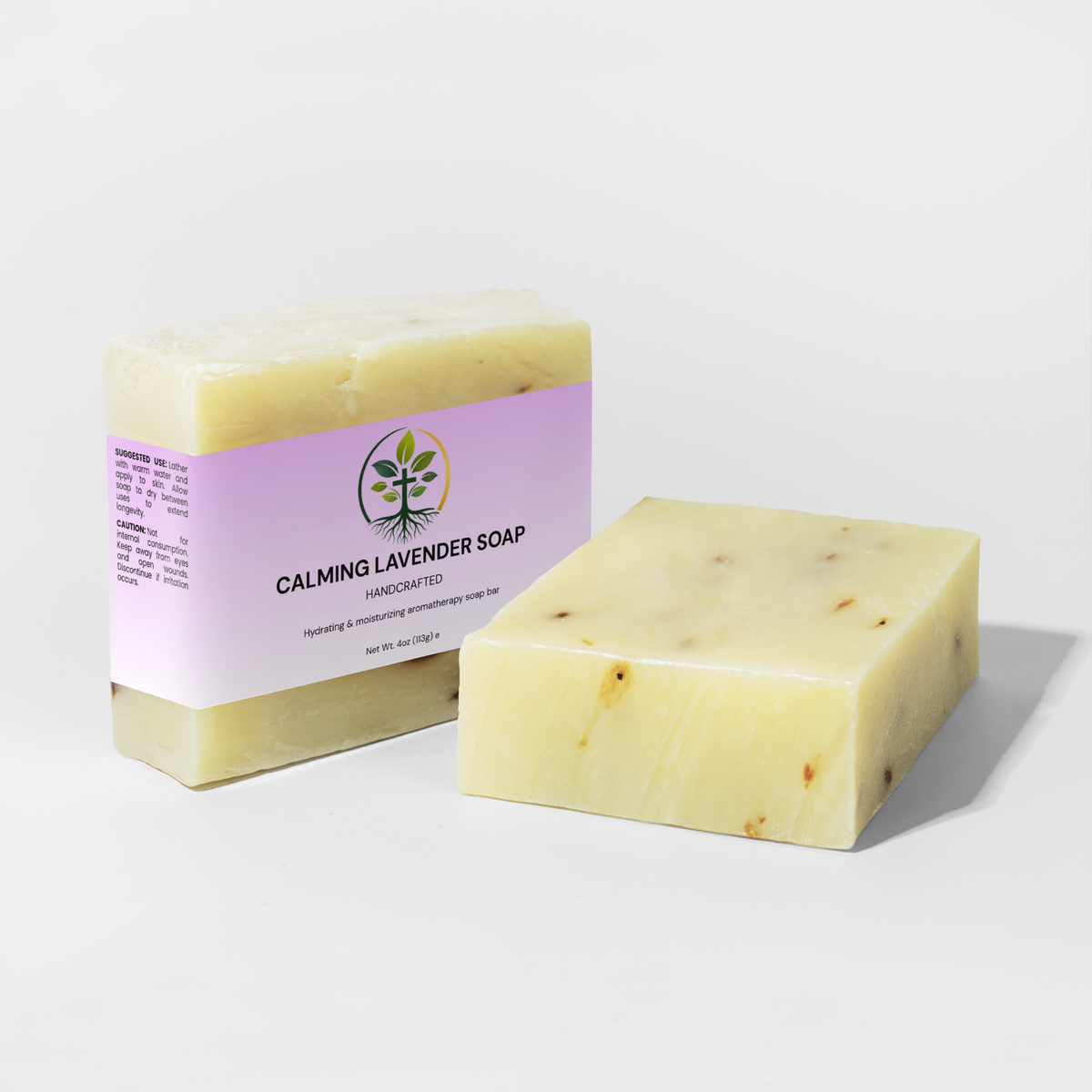 Calming Lavender Bar Soap | Natural, Soothing & Gentle on Skin by Rooted Wellness