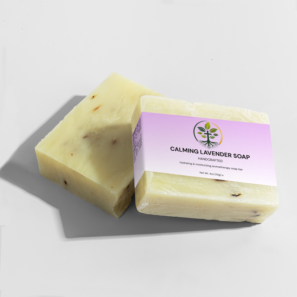 Calming Lavender Bar Soap | Natural, Soothing & Gentle on Skin by Rooted Wellness