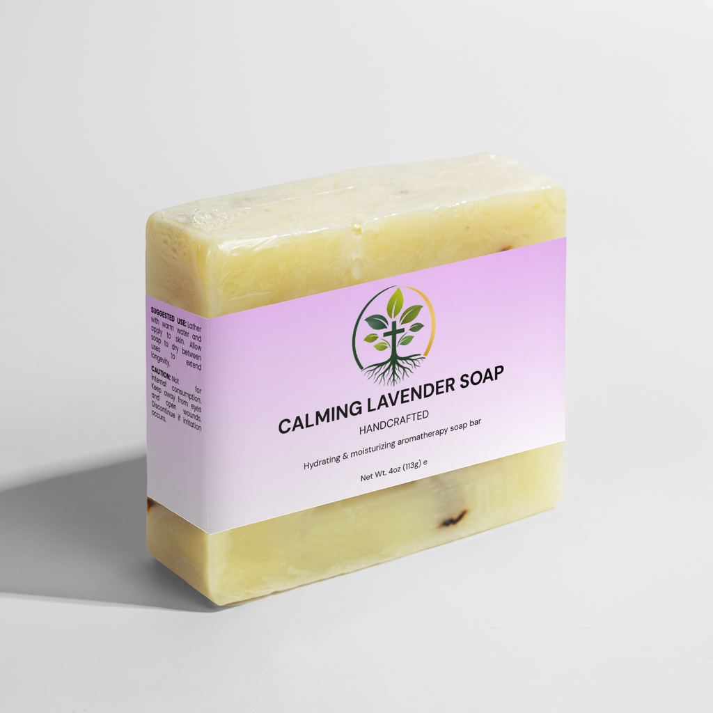 Calming Lavender Bar Soap | Natural, Soothing & Gentle on Skin by Rooted Wellness