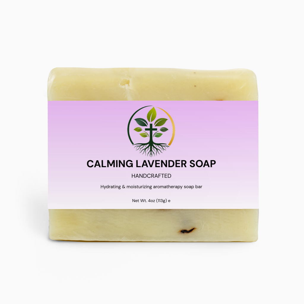 Calming Lavender Bar Soap | Natural, Soothing & Gentle on Skin by Rooted Wellness