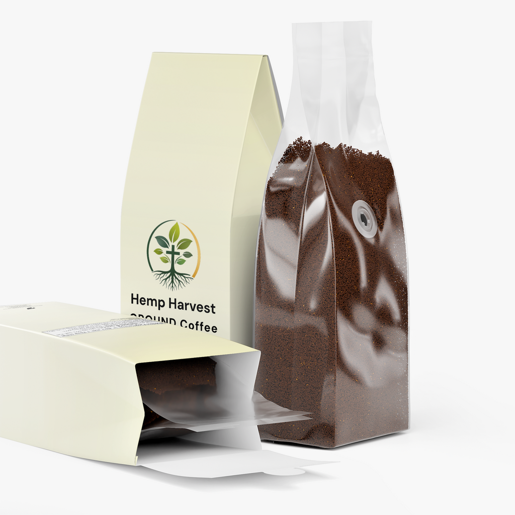 Hemp Harvest Coffee (Medium Roast) by Rooted Wellness