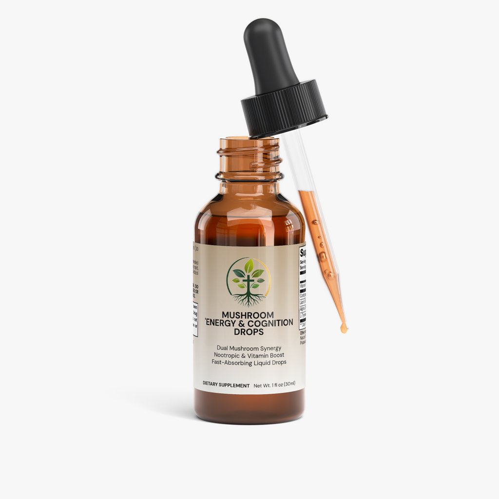 Mushroom Energy & Cognition Drops by Rooted Wellness