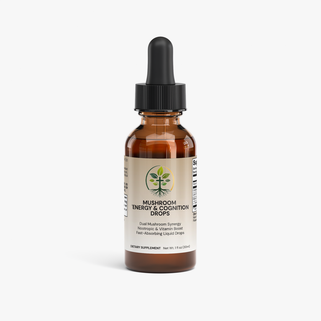 Mushroom Energy & Cognition Drops by Rooted Wellness