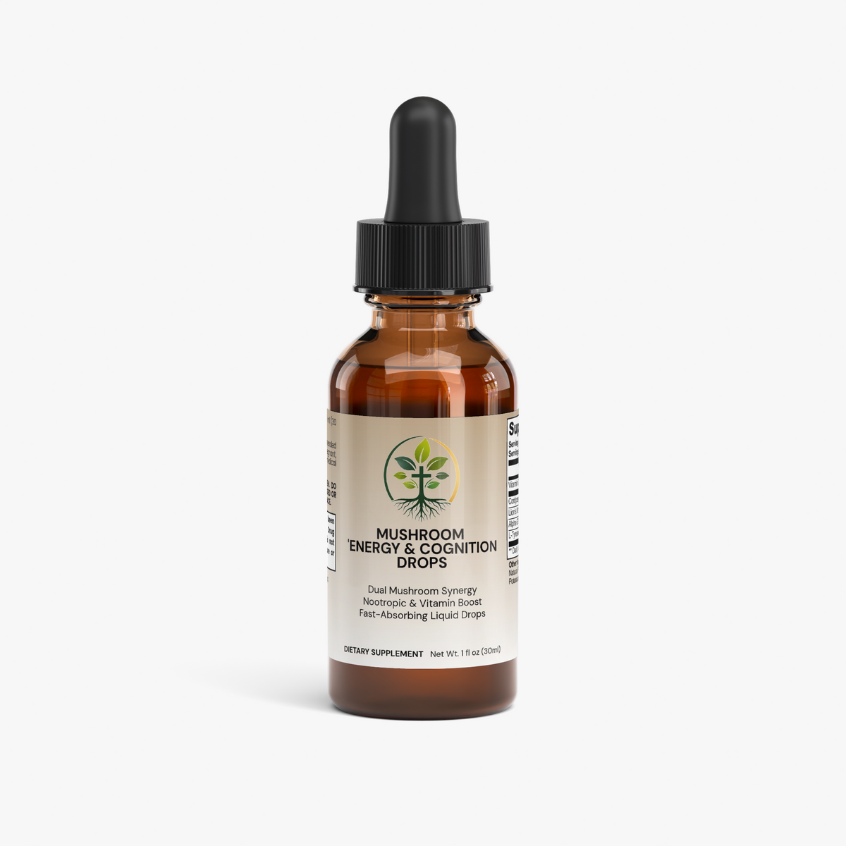 Mushroom Energy & Cognition Drops by Rooted Wellness