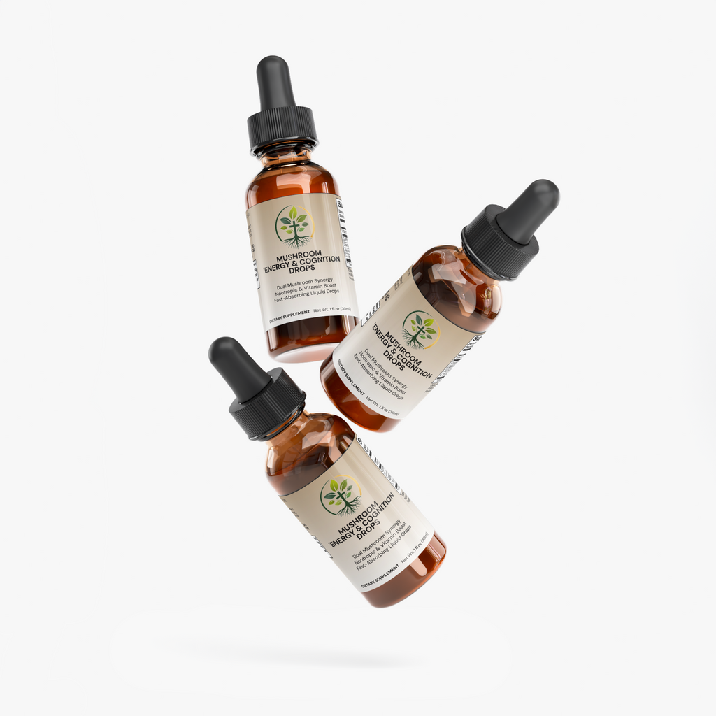 Mushroom Energy & Cognition Drops by Rooted Wellness