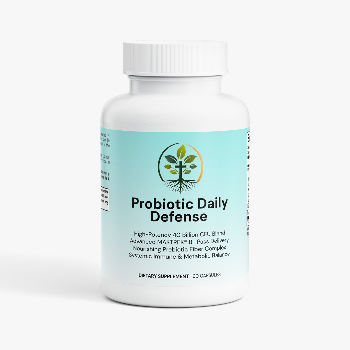 Probiotic 40 Billion with Prebiotics by Rooted Wellness