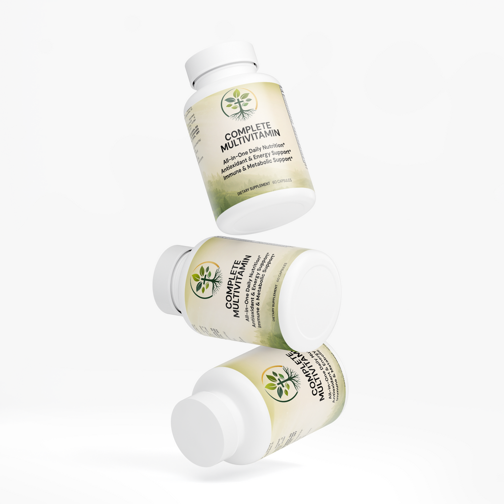 Complete Daily Multivitamin | B-Complex, Antioxidants & Immune Support by Rooted Wellness