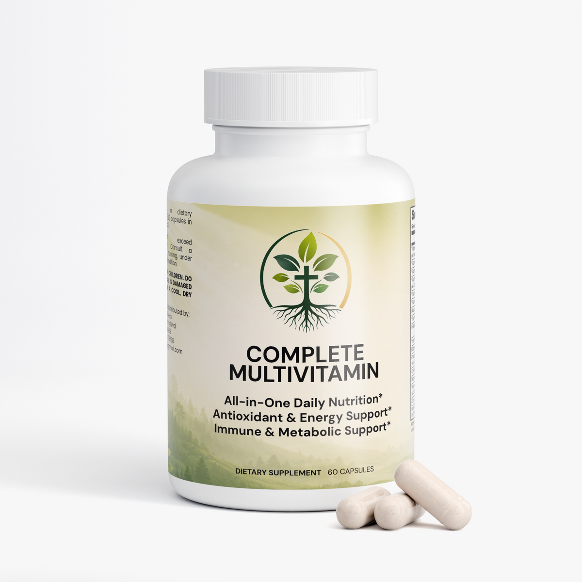 Complete Daily Multivitamin | B-Complex, Antioxidants & Immune Support by Rooted Wellness