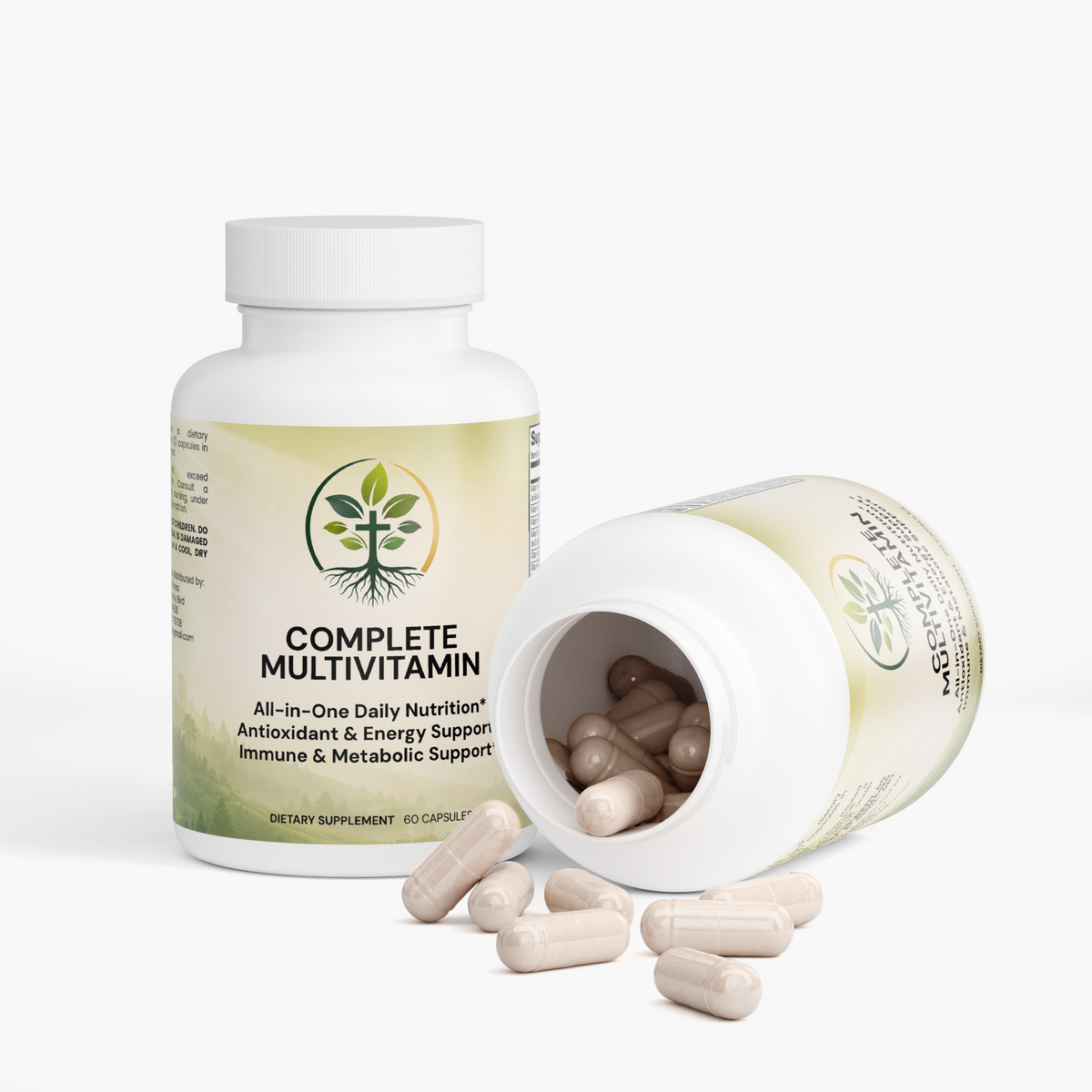 Complete Daily Multivitamin | B-Complex, Antioxidants & Immune Support by Rooted Wellness