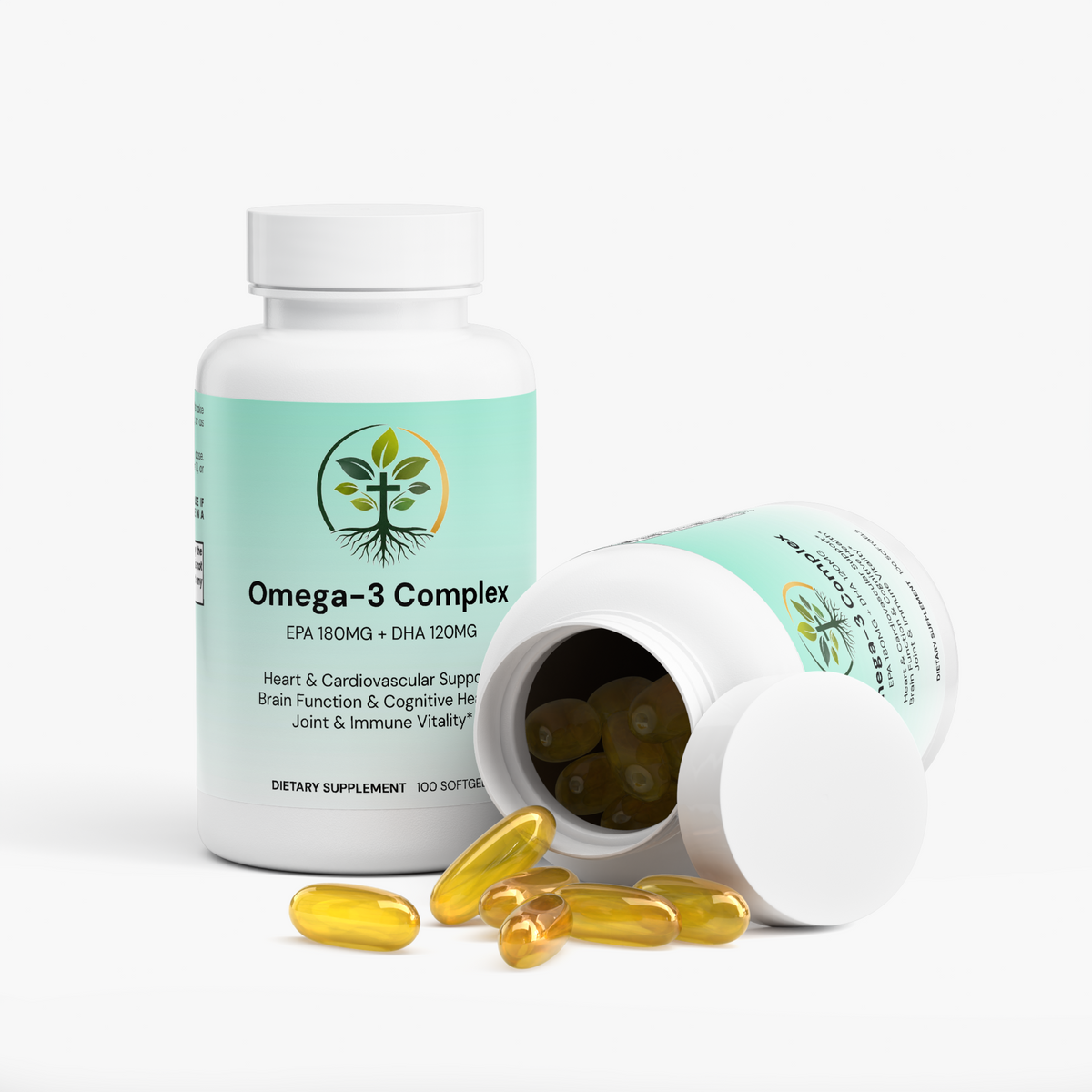 Omega-3 EPA 180mg + DHA 120mg by Rooted Wellness