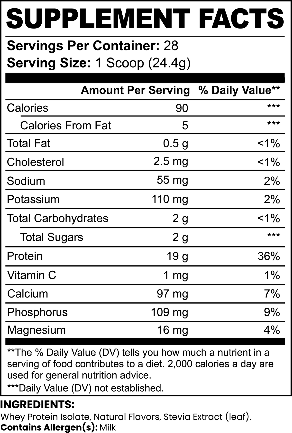 Whey Protein Isolate – Vanilla | Low Lactose, Clean Ingredients, 19g Protein by Rooted Wellness