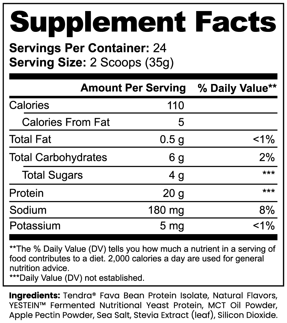 Plant Protein Powder – Vanilla | Dairy-Free, Gluten-Free, 20g Protein by Rooted Wellness