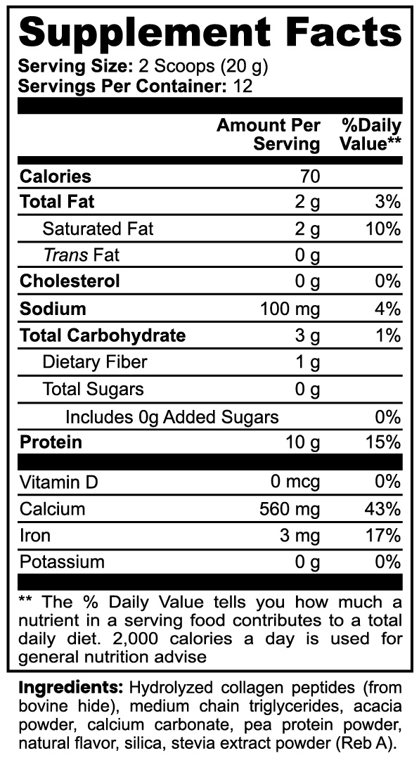 Grass-Fed Collagen Creamer (Vanilla) by Rooted Wellness