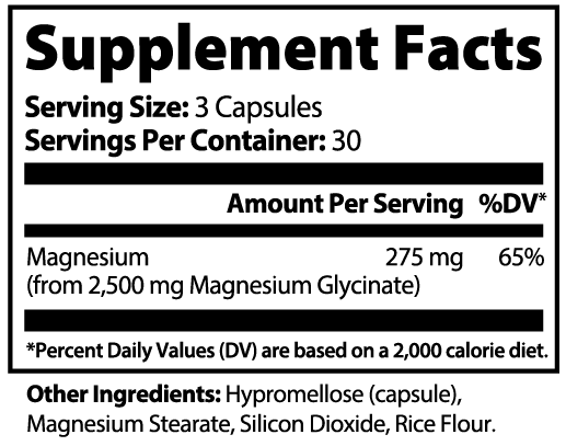 Magnesium Glycinate 275mg | Supports Sleep, Muscle Health & Stress Relief by Rooted Wellness
