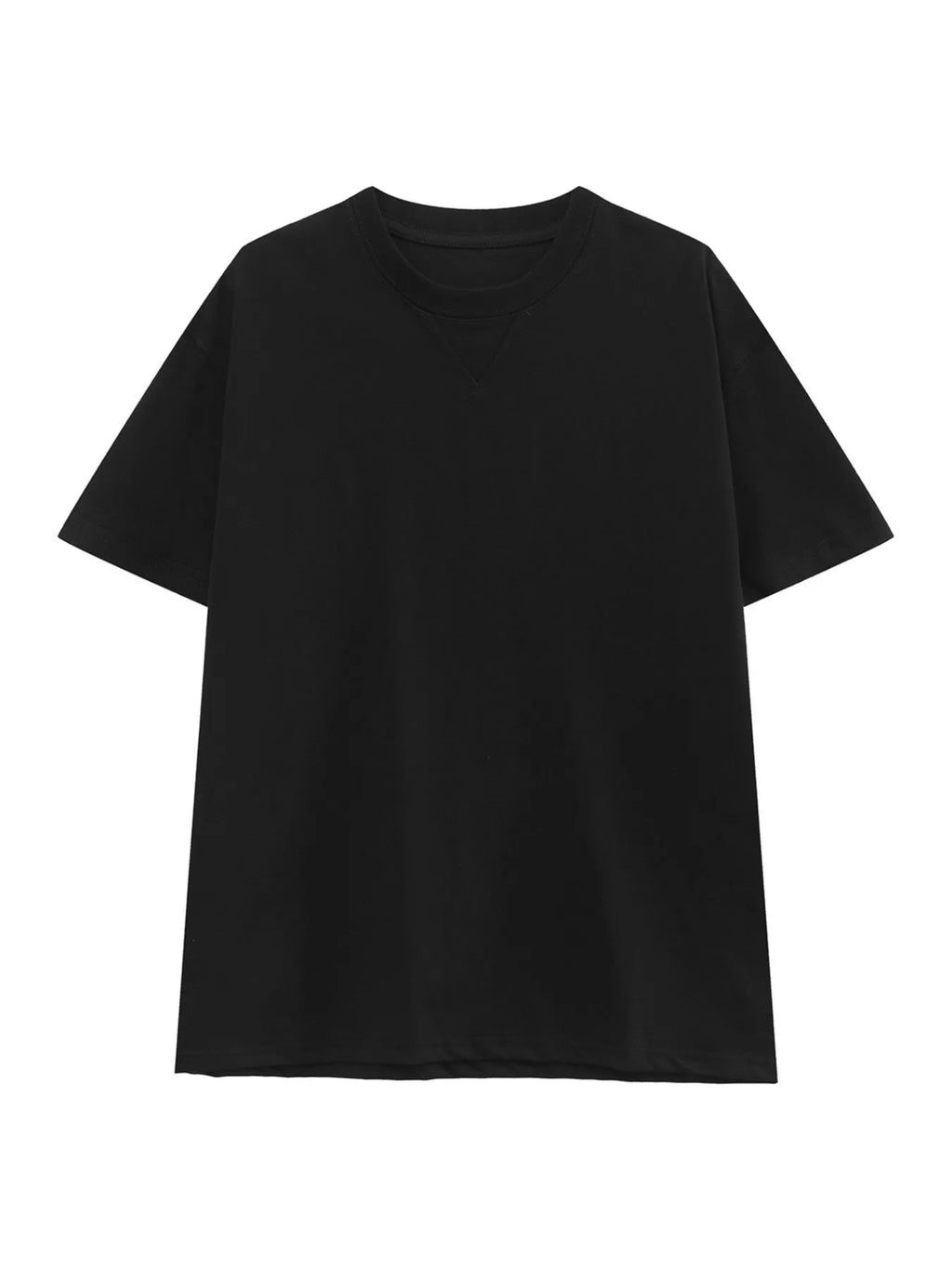 Men's Round Neck Short Sleeve Tee by Trendsi