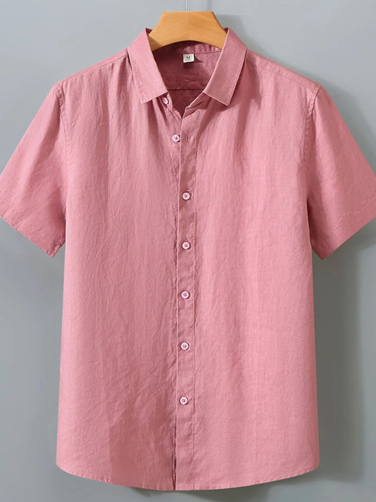 Men's Full Size Short Sleeve Button-Up Shirt Plus Size by Trendsi