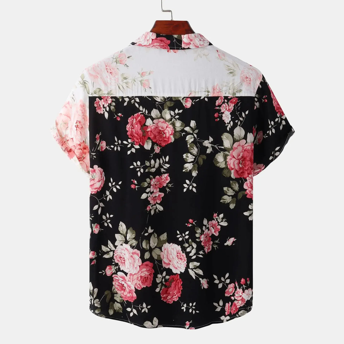 Men's Floral Beach Short Sleeve Shirt by Trendsi