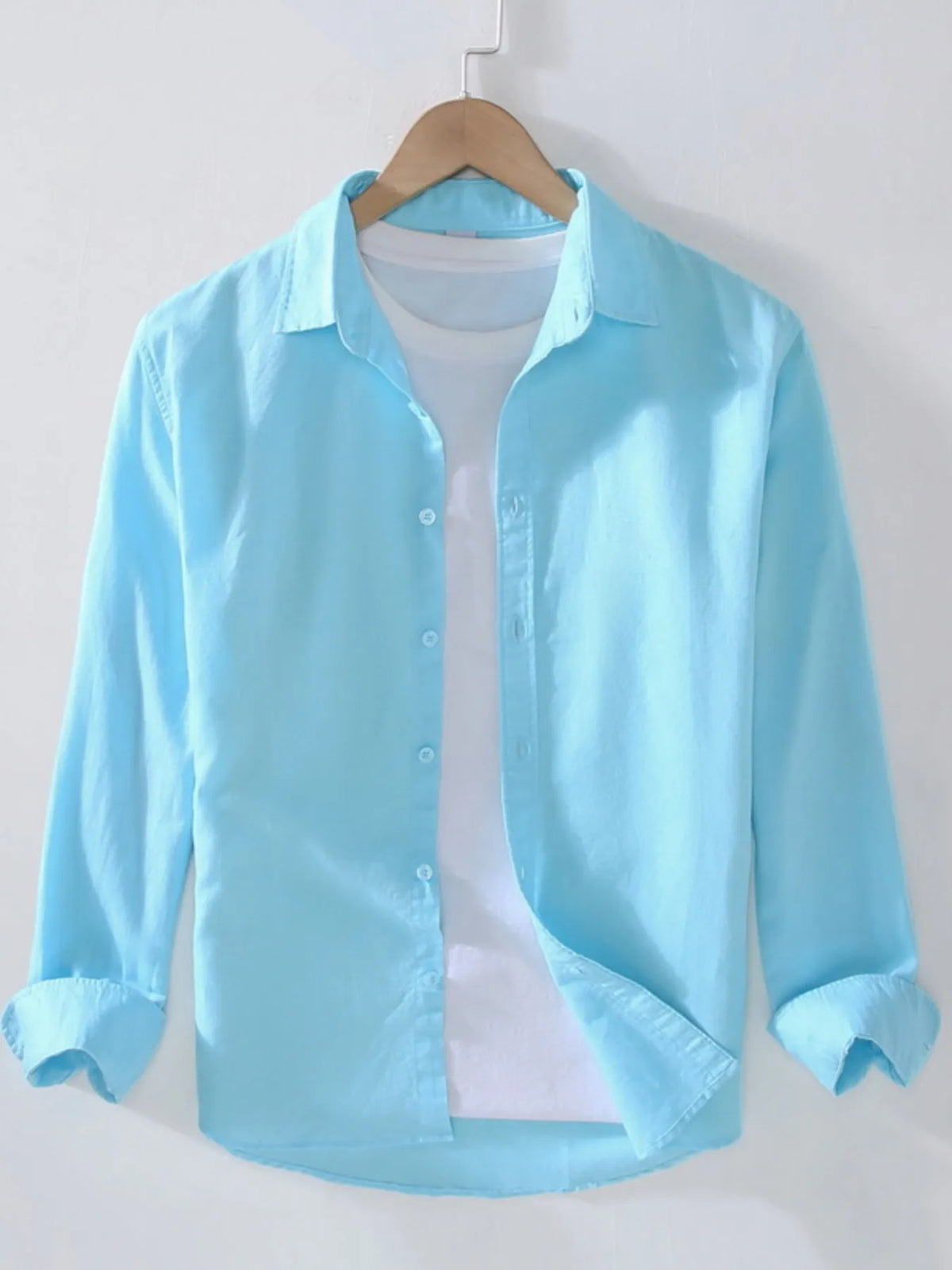 Men's Full Size Button Up Short Sleeve Shirt Plus Size by Trendsi