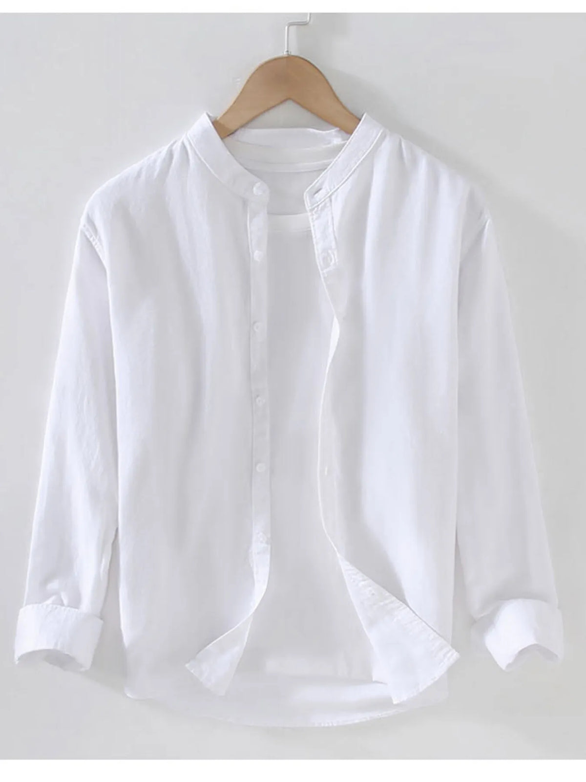 Men's Full Size Button Up Long Sleeve Shirt Plus Size by Trendsi