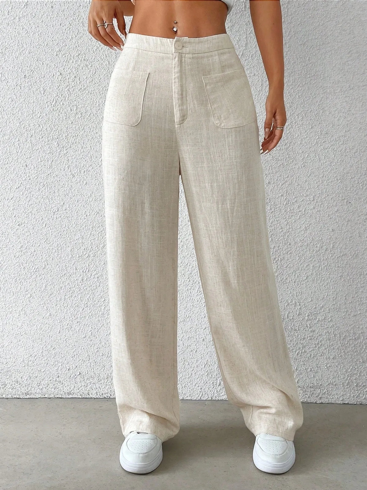 Wide-Leg Pants by Trendsi