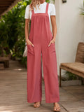 Perfee Square Neck Wide Strap Overalls by Trendsi