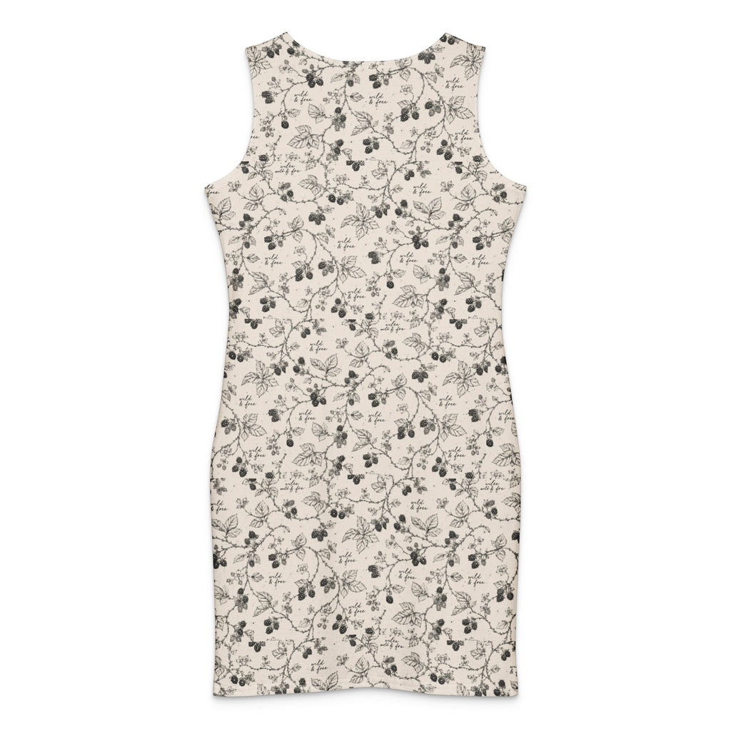 Blackberry Wild & Free- Cotton bodycon dress by Rooted Wellness