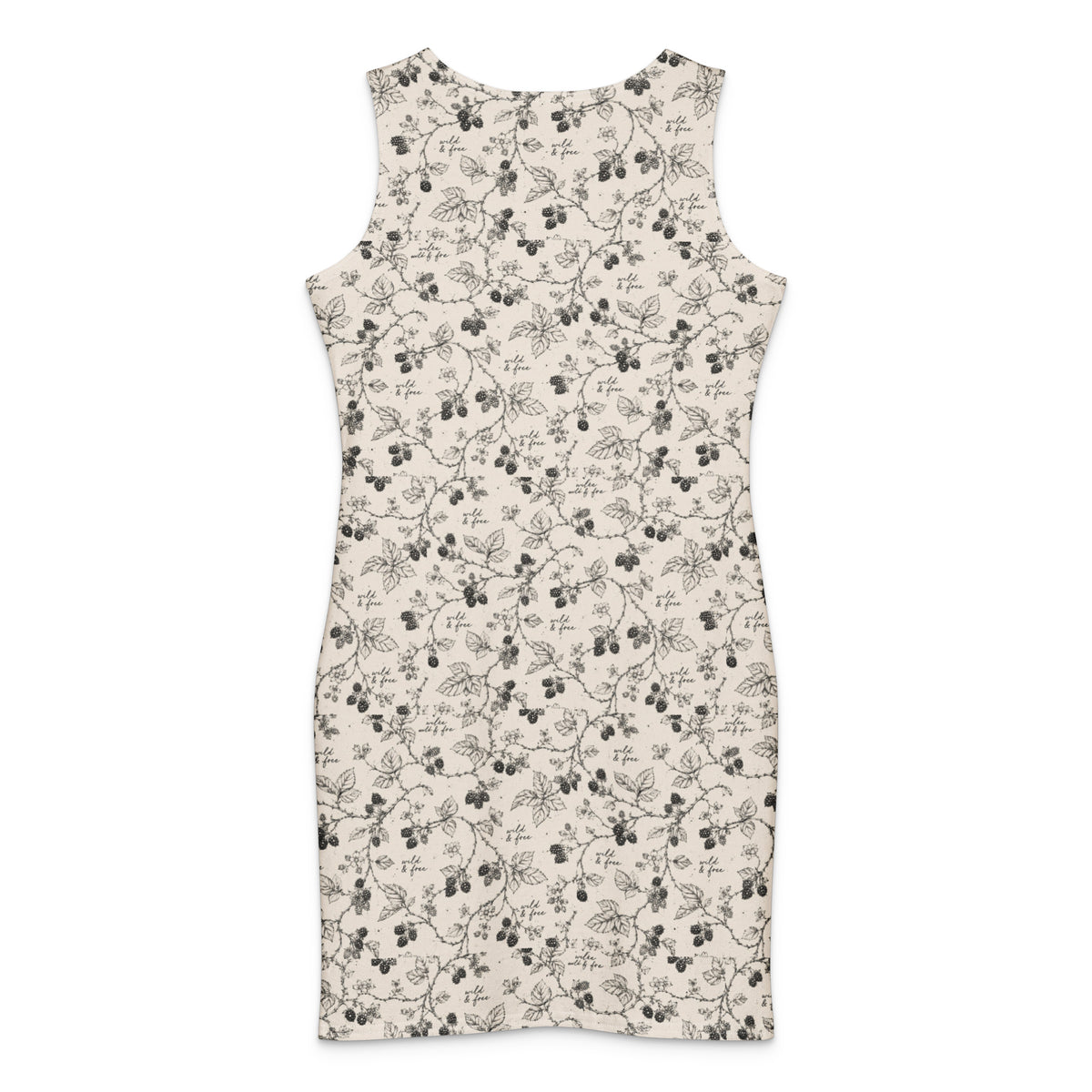 Blackberry Wild & Free- Cotton bodycon dress by Rooted Wellness