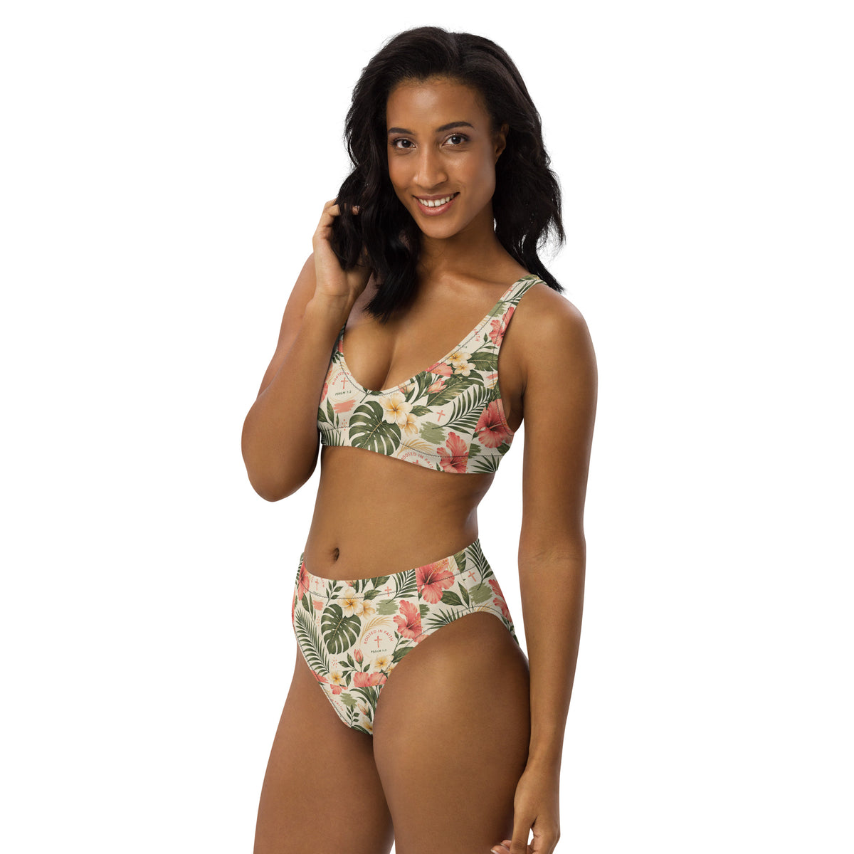 Recycled high-waisted bikini by Rooted Wellness