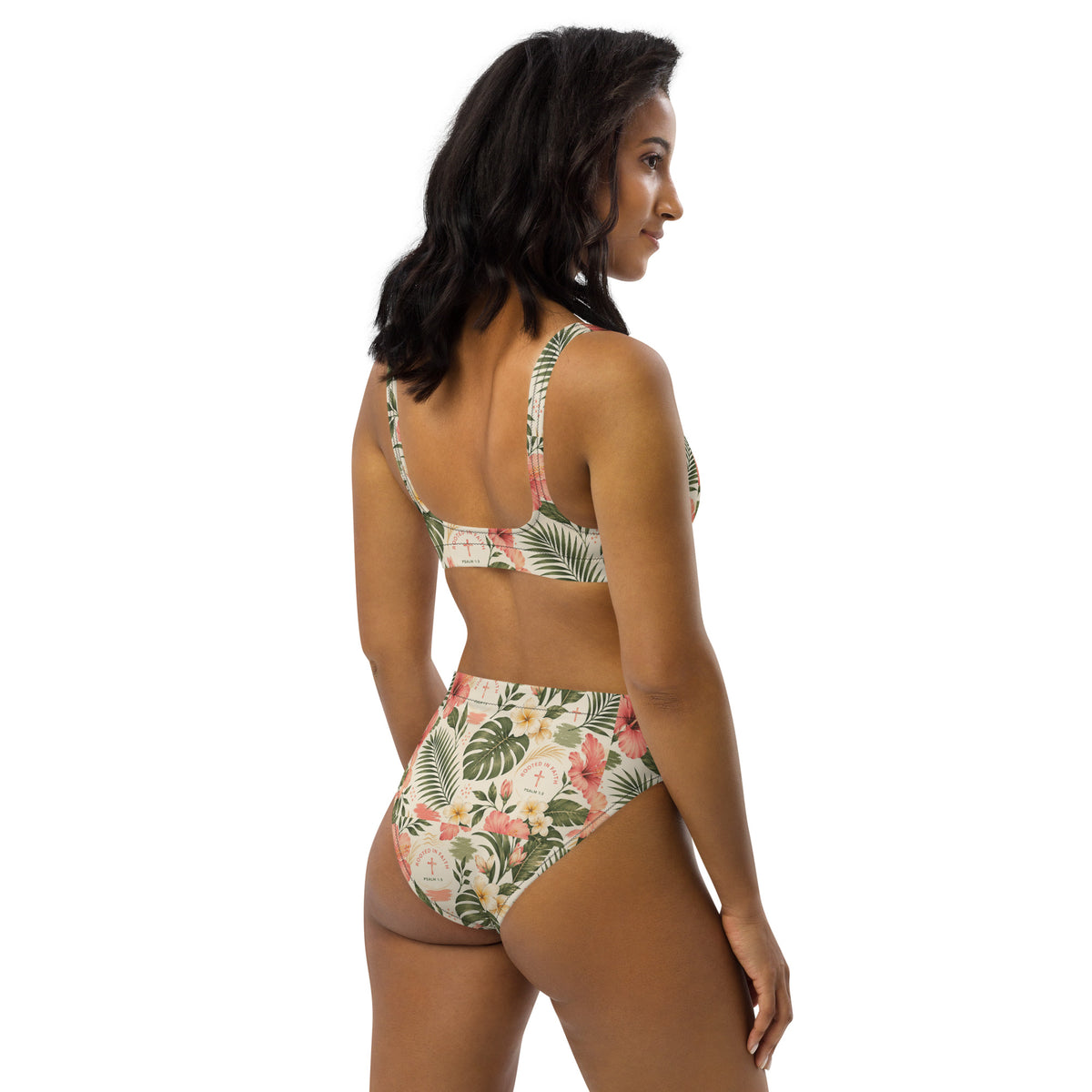 Recycled high-waisted bikini by Rooted Wellness