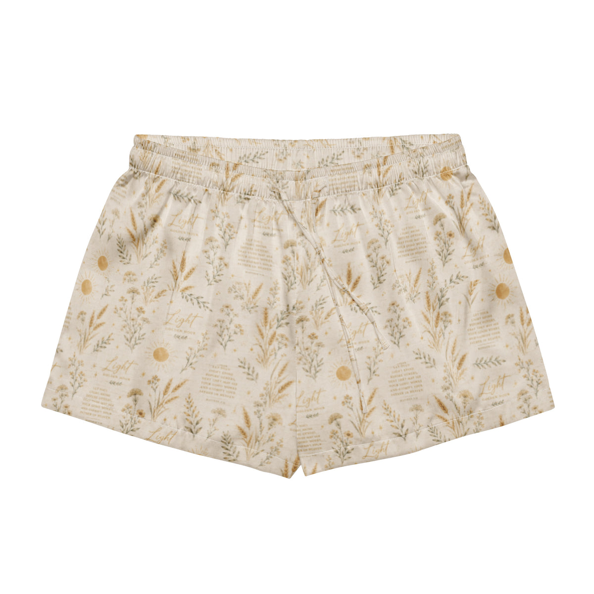 Women’s pajama shorts by Rooted Wellness
