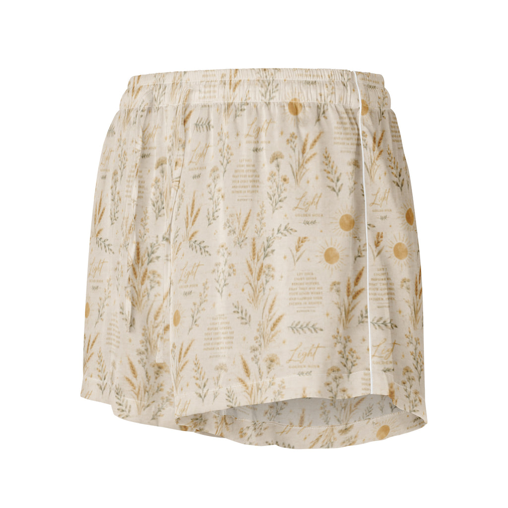Women’s pajama shorts by Rooted Wellness
