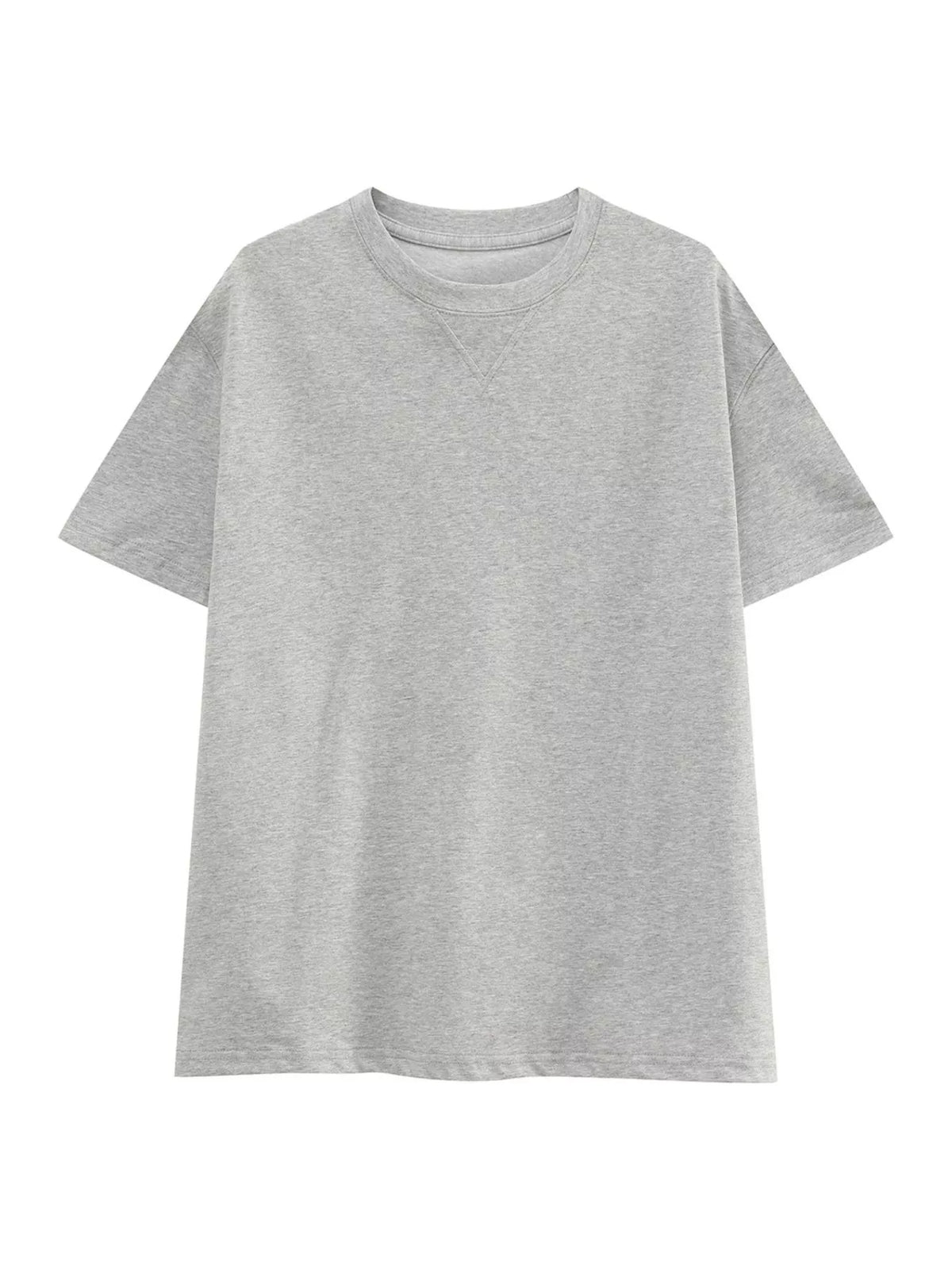 Men's Round Neck Short Sleeve Tee by Trendsi