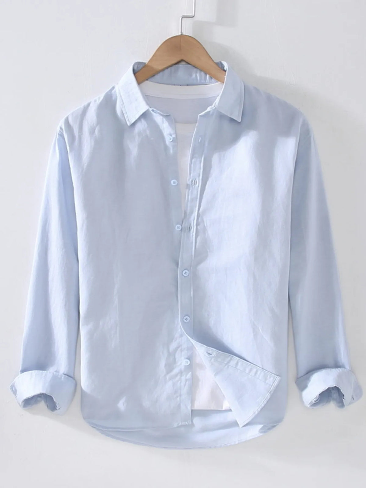 Men's Full Size Button Up Short Sleeve Shirt Plus Size by Trendsi