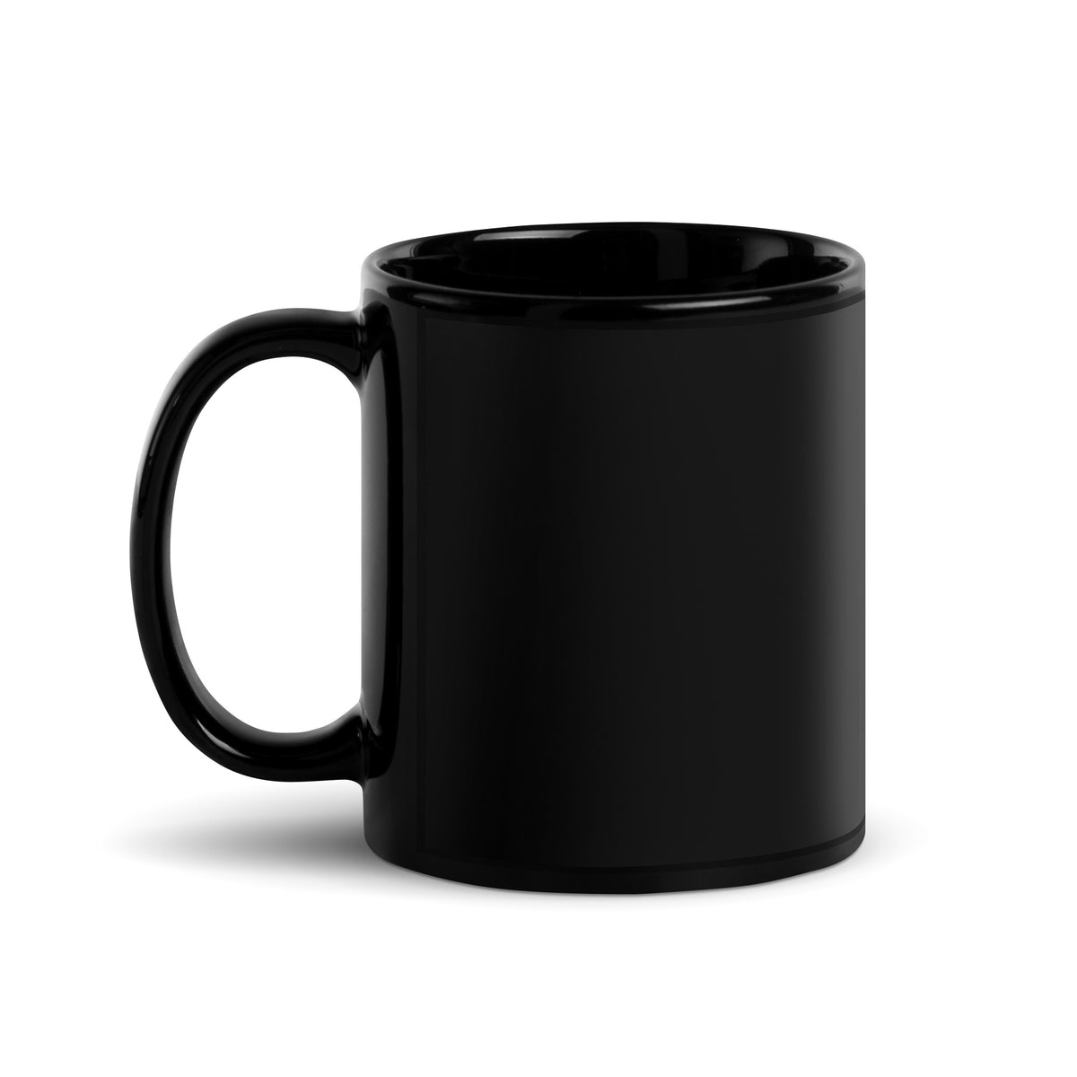 Black Glossy Mug by Rooted Wellness