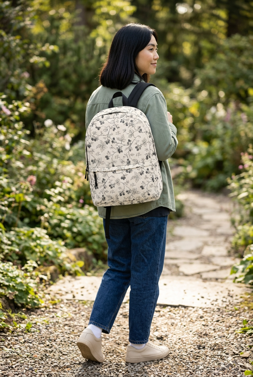 Blackberry Wild & Free backpack lifestyle photo