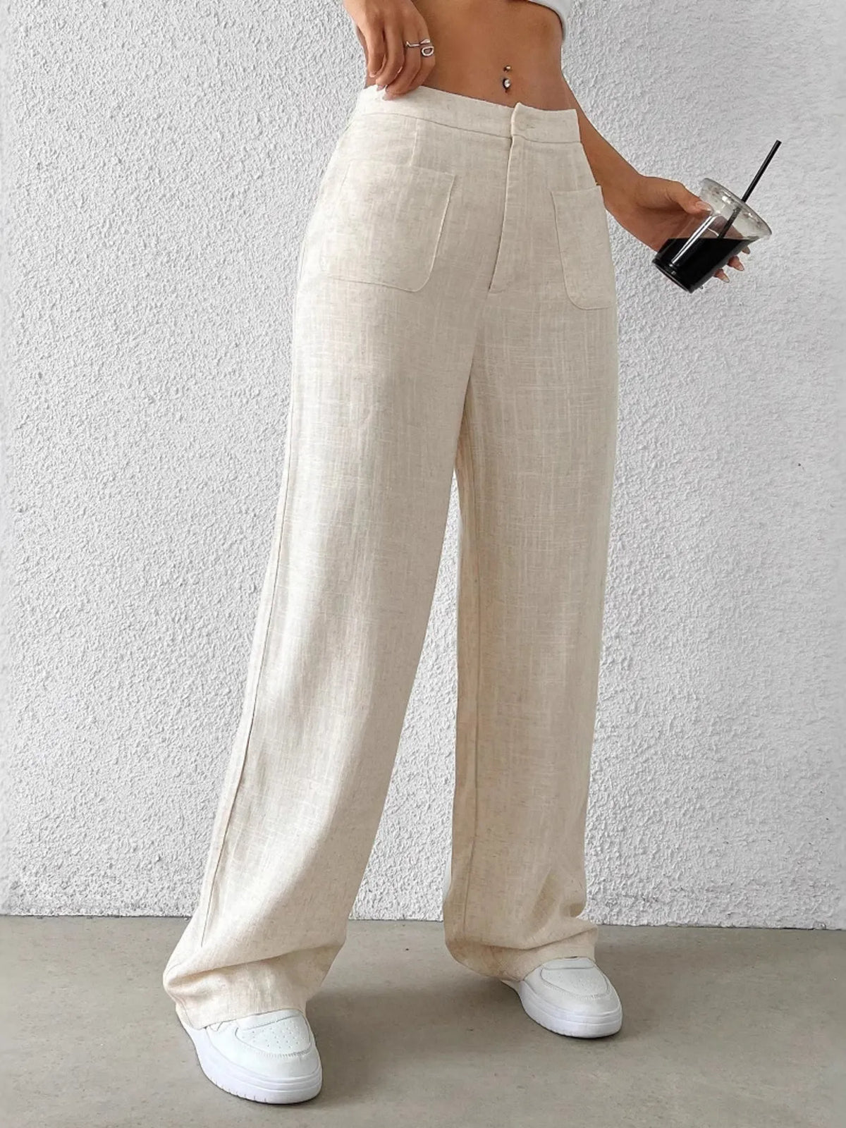 Wide-Leg Pants by Trendsi