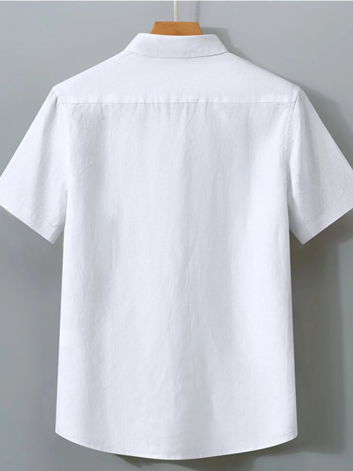 Men's Full Size Short Sleeve Button-Up Shirt Plus Size by Trendsi