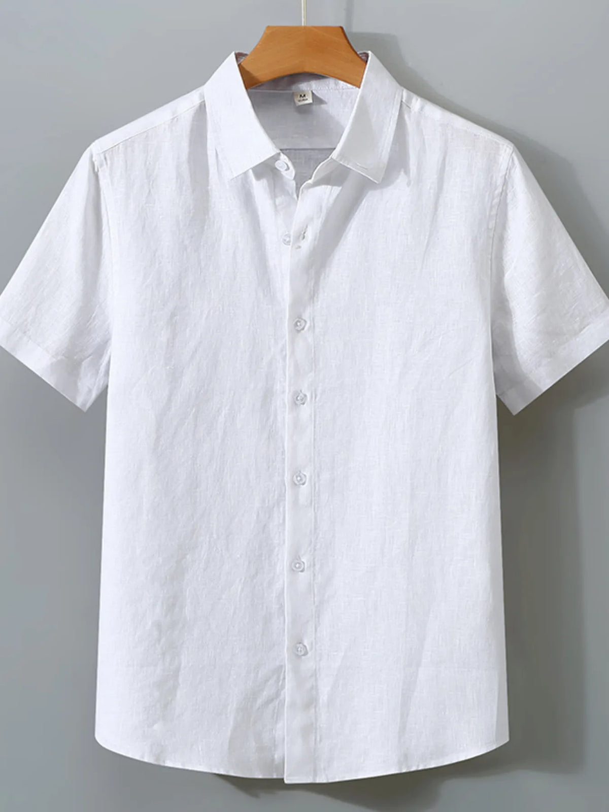 Men's Full Size Short Sleeve Button-Up Shirt Plus Size by Trendsi