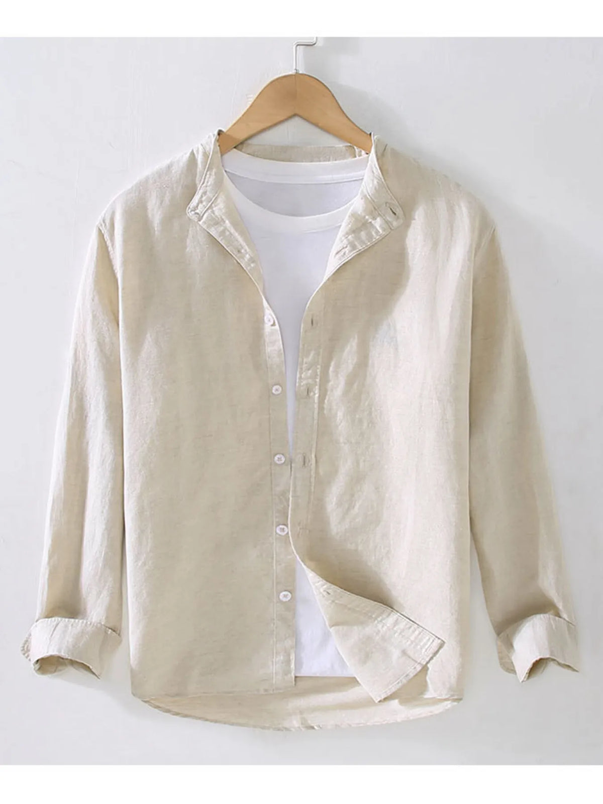 Men's Full Size Button Up Long Sleeve Shirt Plus Size by Trendsi
